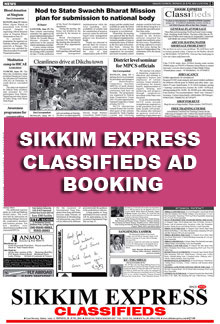 Sikkim Express Classified Epaper