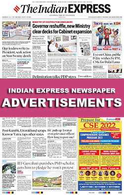 Indian Express Newspaper Ads