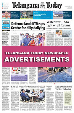 Telangana Today Newspaper Ads