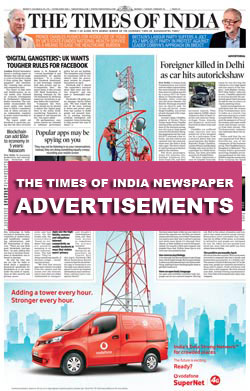 Times of India Newspaper Ads