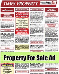 Property for Sale Ad in Times of India