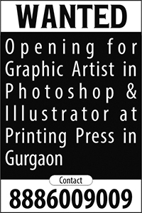 Graphic Designer Post Job Requirement Ad