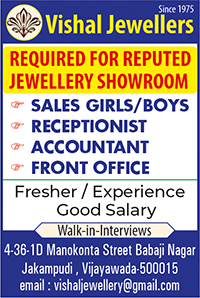 Job Requirement Ad for Jewellery Staff