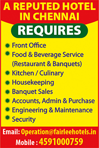 Hotel Staff Job Recruitment Ad